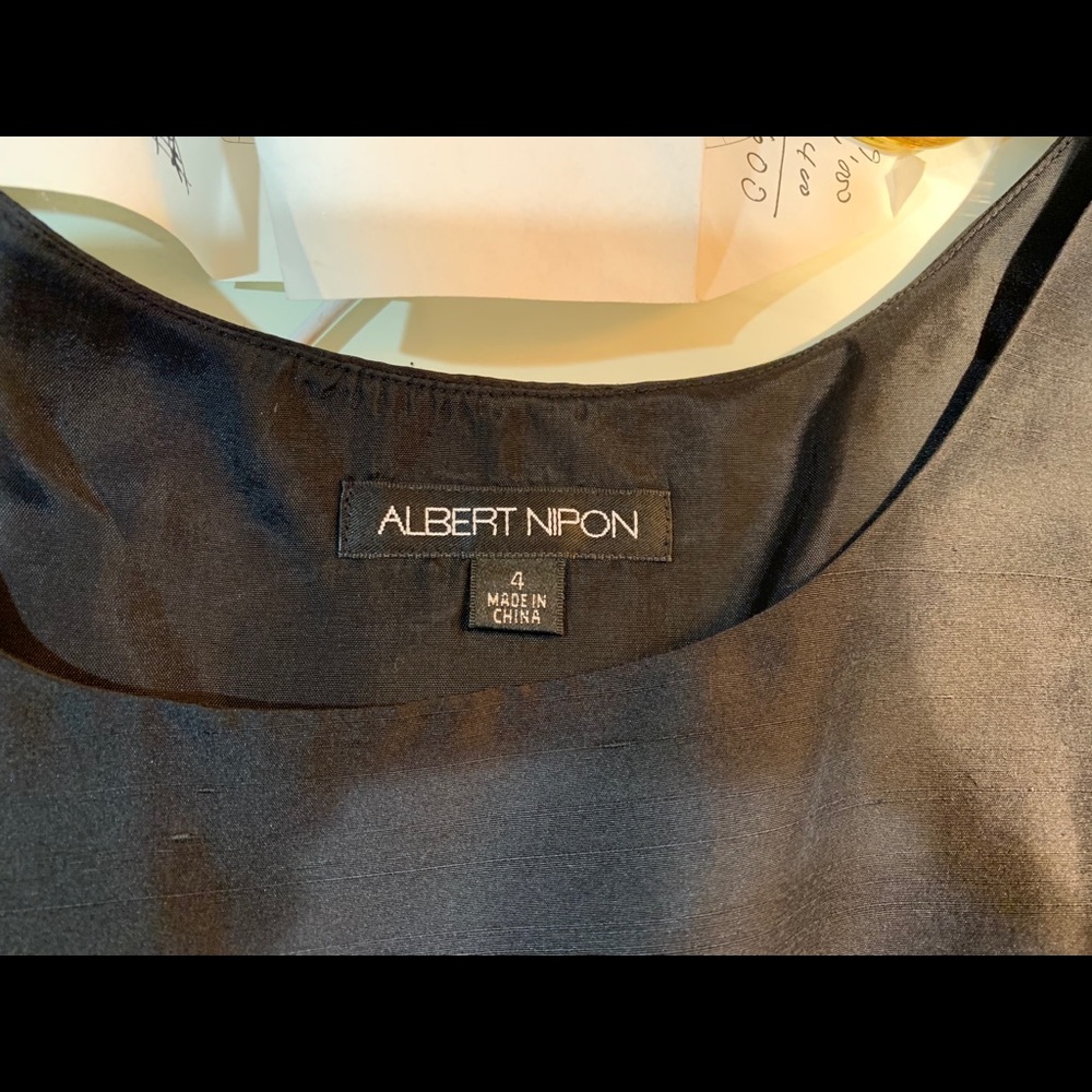 Vintage Albert Nipon Silk Top And Skirt - image 3